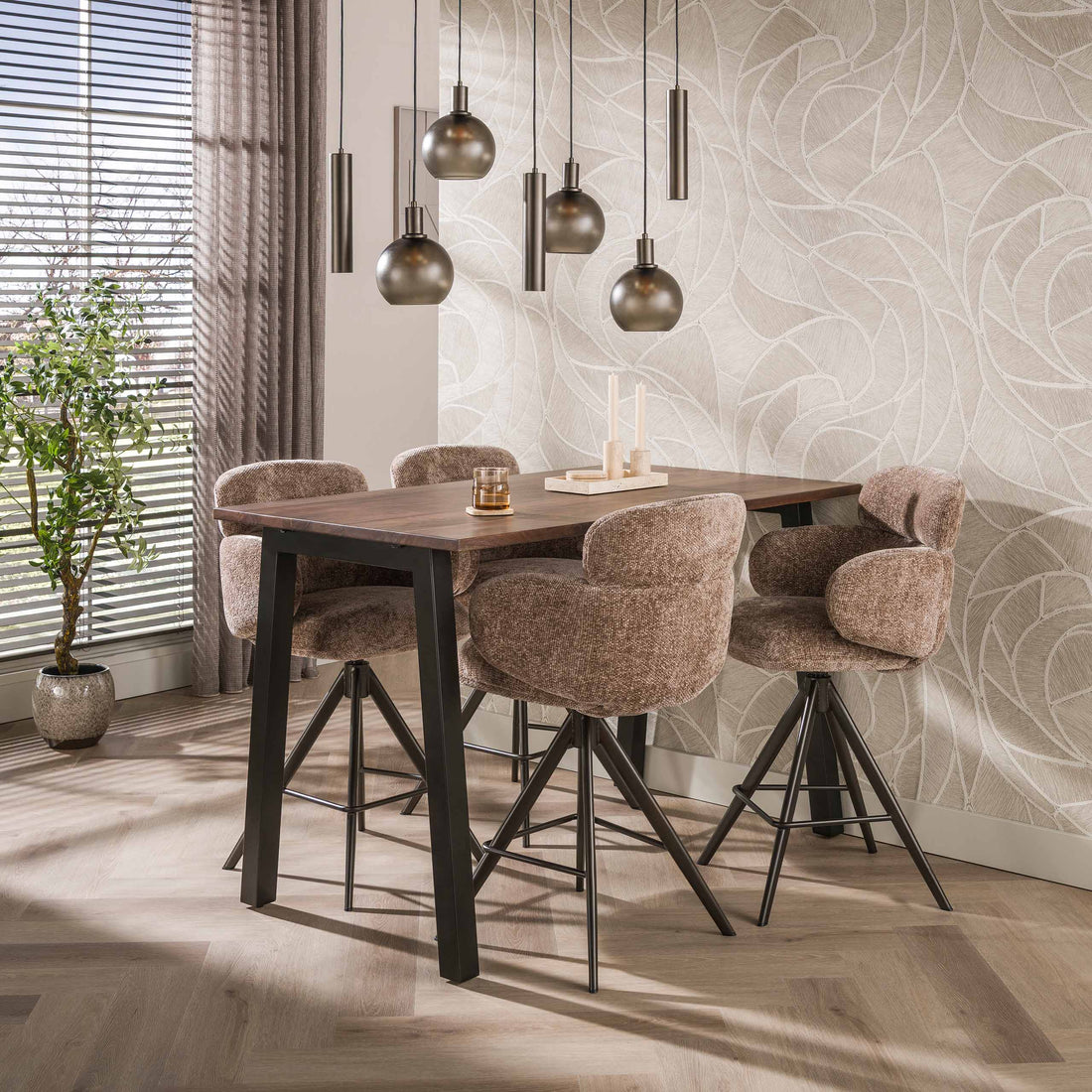 Draaibare Barstoel Flex Taupe