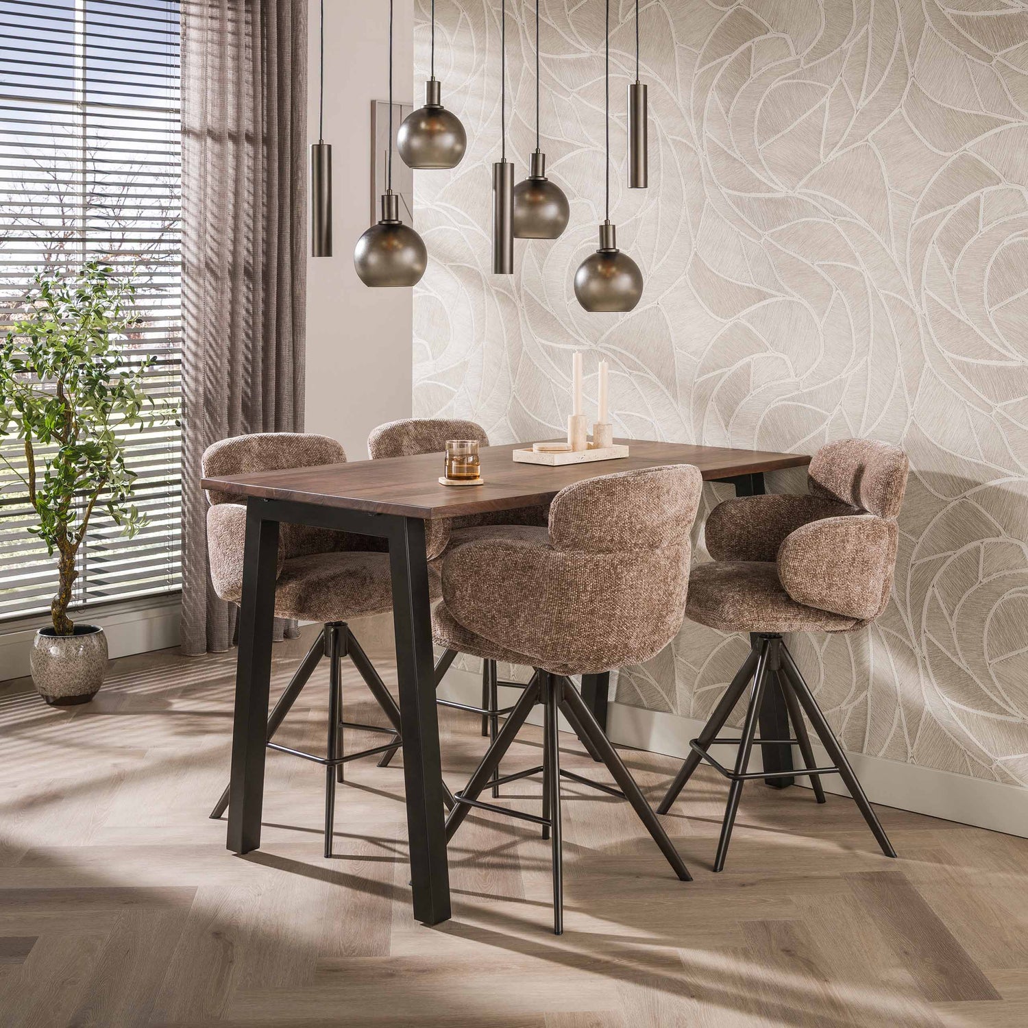 Draaibare Barstoel Flex Taupe