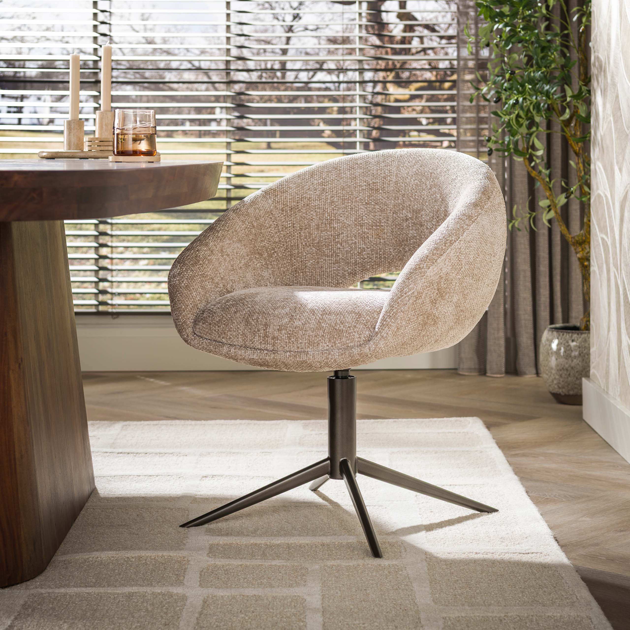 Draaibare eetkamerstoel Cupa Beige
