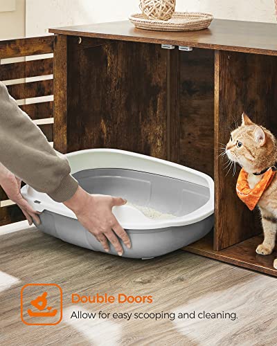 COSTWAY Kattenkast, Kattentoilet, Kattenmand Met 2 Deuren En Ingang Kattenhuis Kattenbak Kast Voor Katten Honden Huisdieren Huisdierbox Vintage Bruin 1158122951 COSTWAY Kattenkast, Kattentoilet, Kattenmand Met 2 Deuren En Ingang Kattenhuis Kattenbak Kast Voor Katten Honden Huisdieren Huisdierbox Vintage Bruin 1158122951
