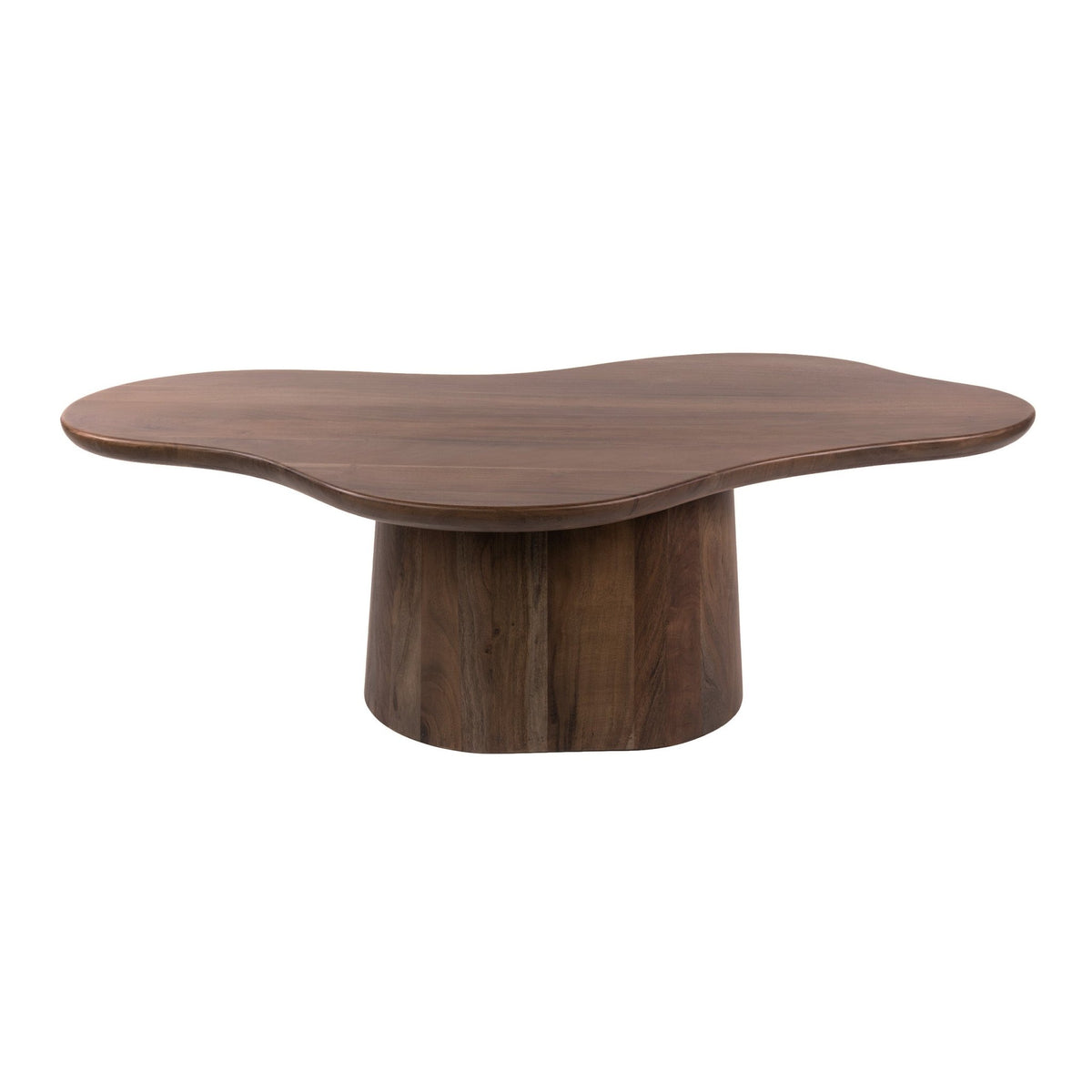Organische Salontafel Central | Massief acacia bruin
