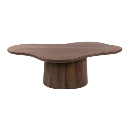 Organische Salontafel Central | Massief acacia bruin