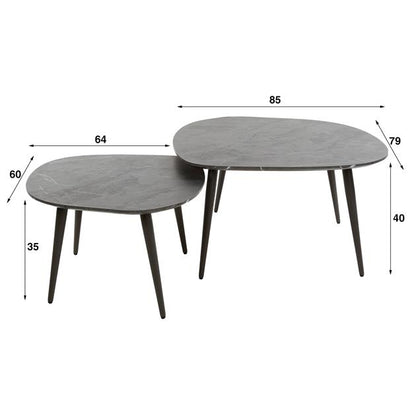 Salontafel Onyx rock set/2