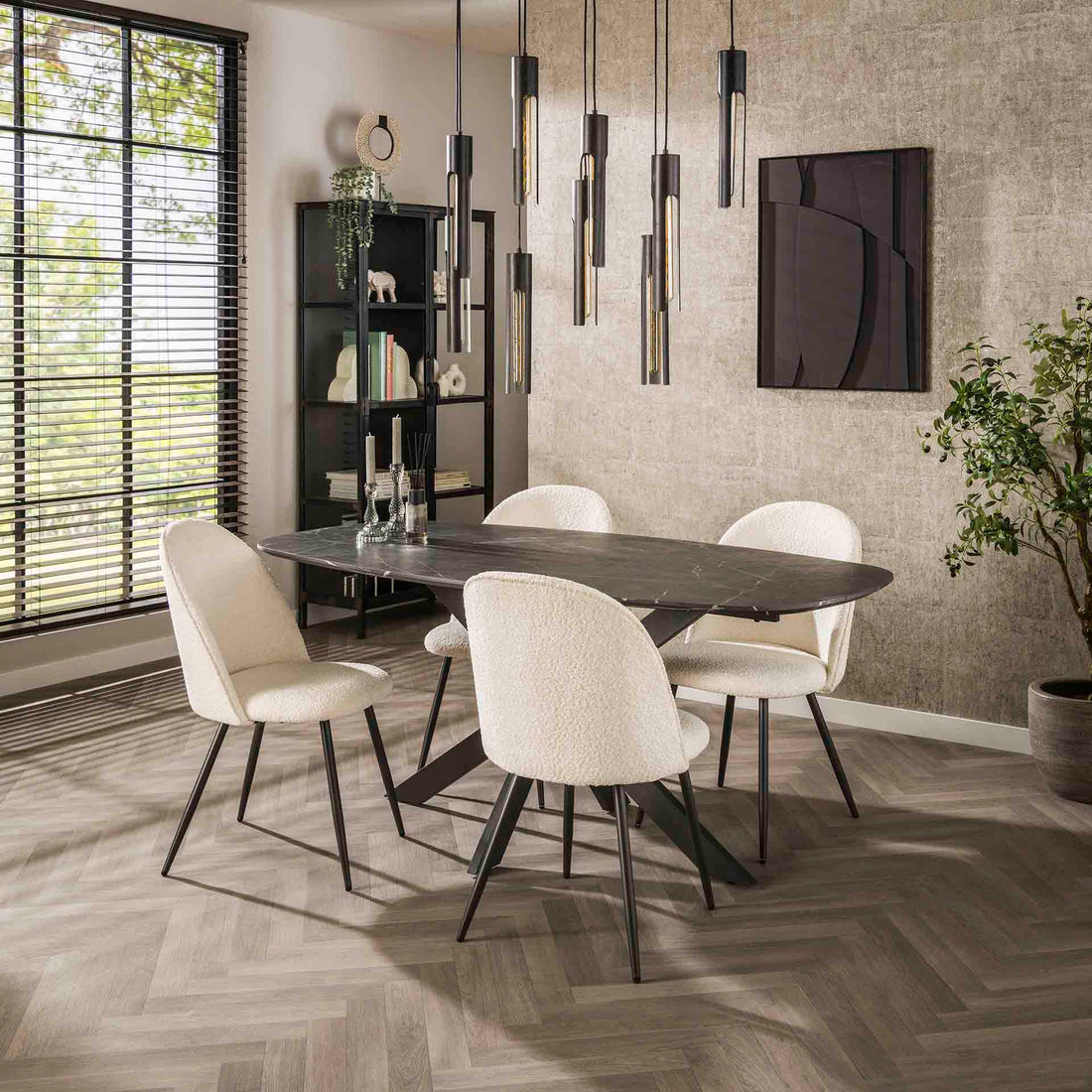 Eettafel Ovaal Felix 180cm - Industrieelinhuis.nl