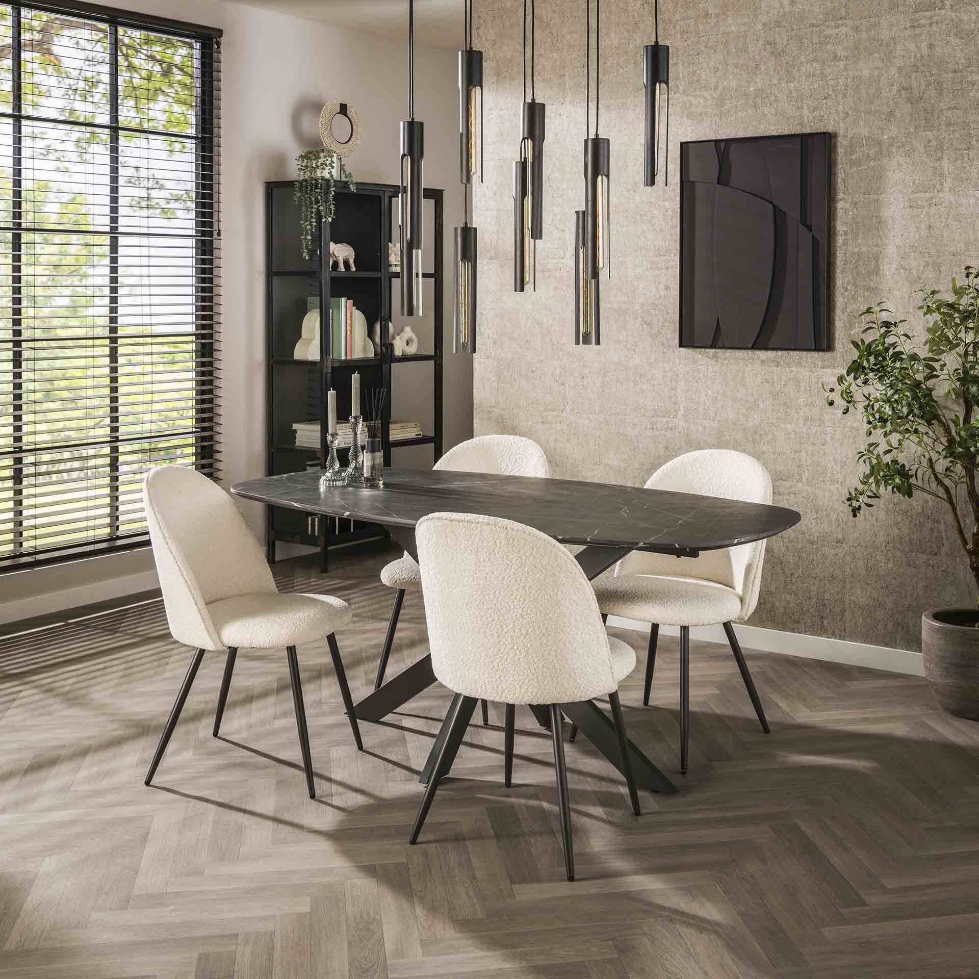 Eettafel Ovaal Felix 180cm - Industrieelinhuis.nl