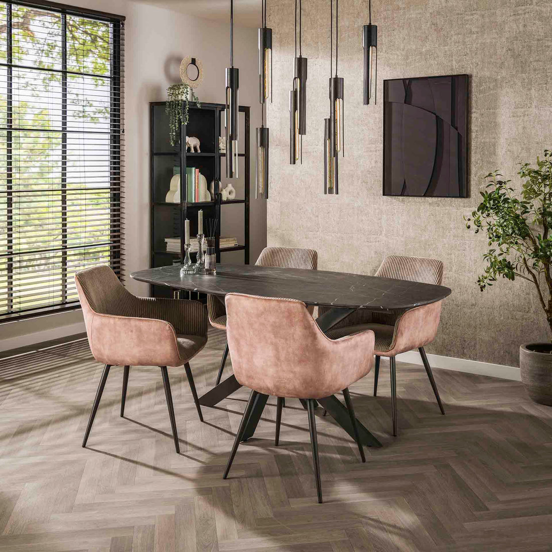 Eettafel Ovaal Felix 180cm - Industrieelinhuis.nl