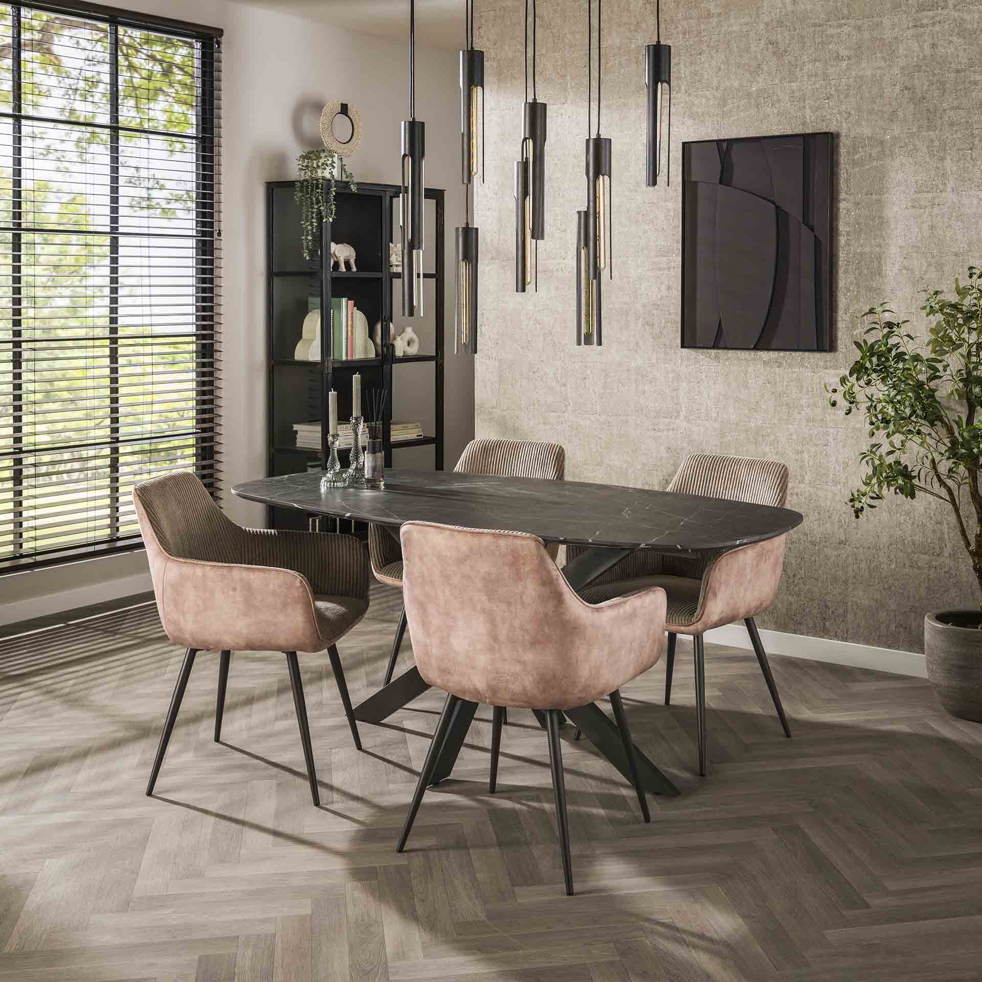 Eettafel Ovaal Felix 180cm - Industrieelinhuis.nl
