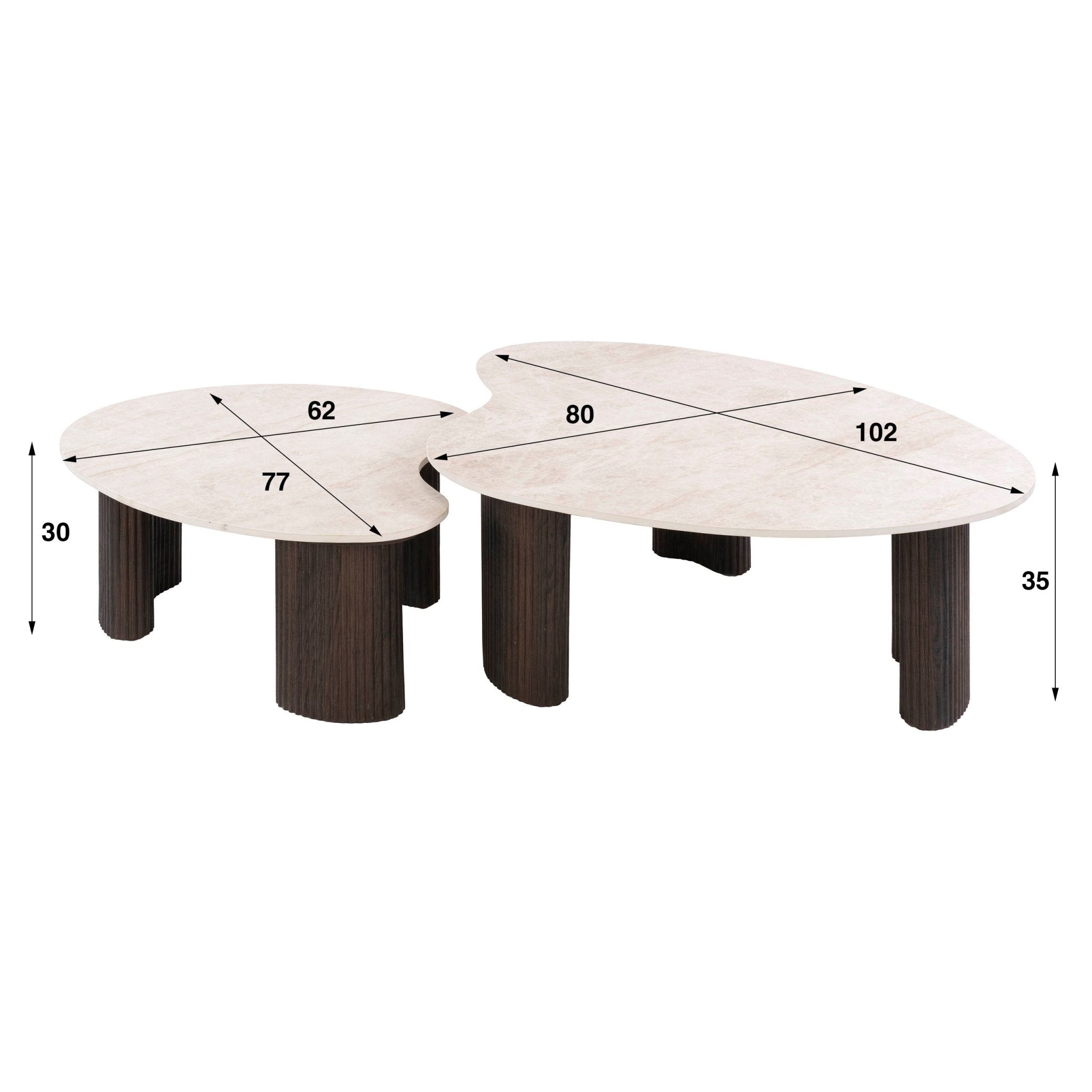 Salontafel Ceramo aperto set/2