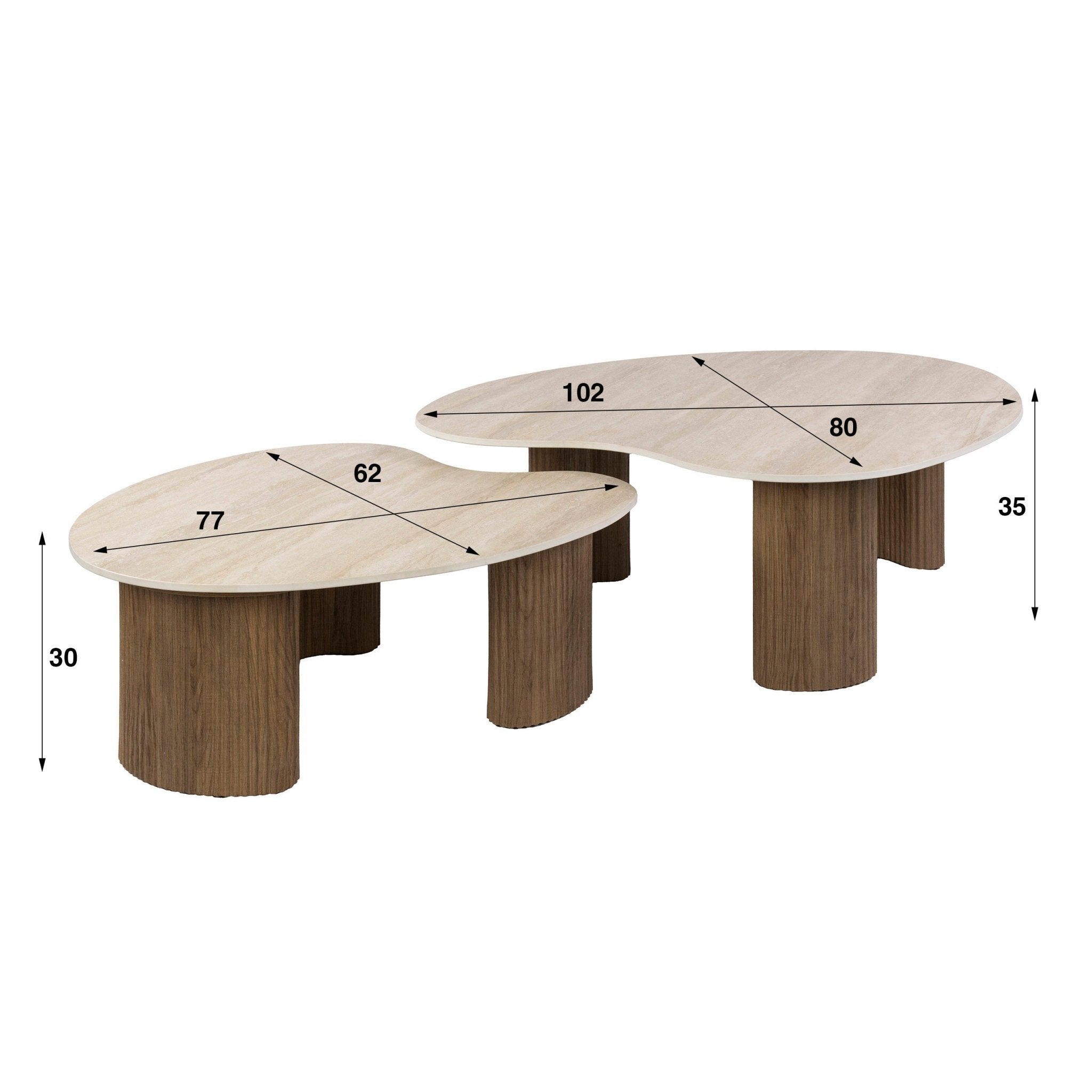 Salontafel Ceramo aperto set/2