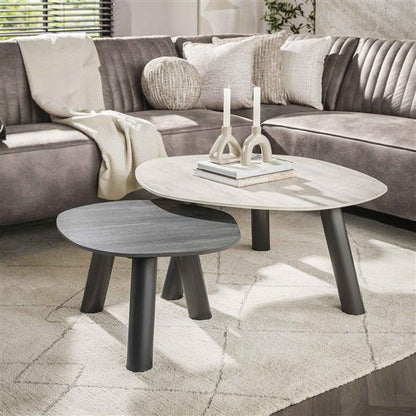 Salontafel Twin log set/2