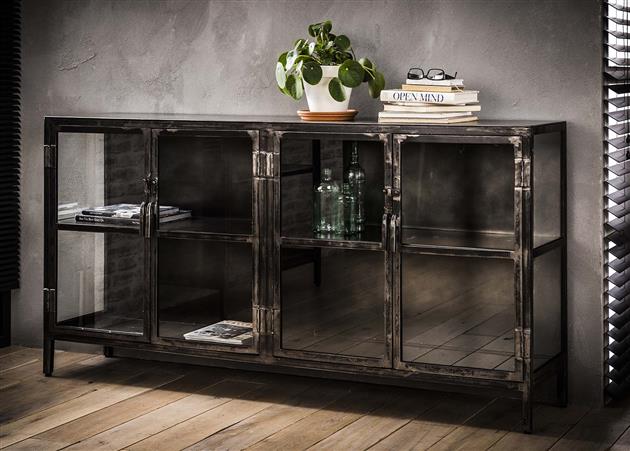 Dressoir industrieel Rifka Gunmetal - Industrieelinhuis.nl