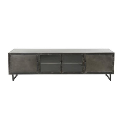 TV meubel industrieel Rifka Gunmetal 180 cm - Industrieelinhuis.nl