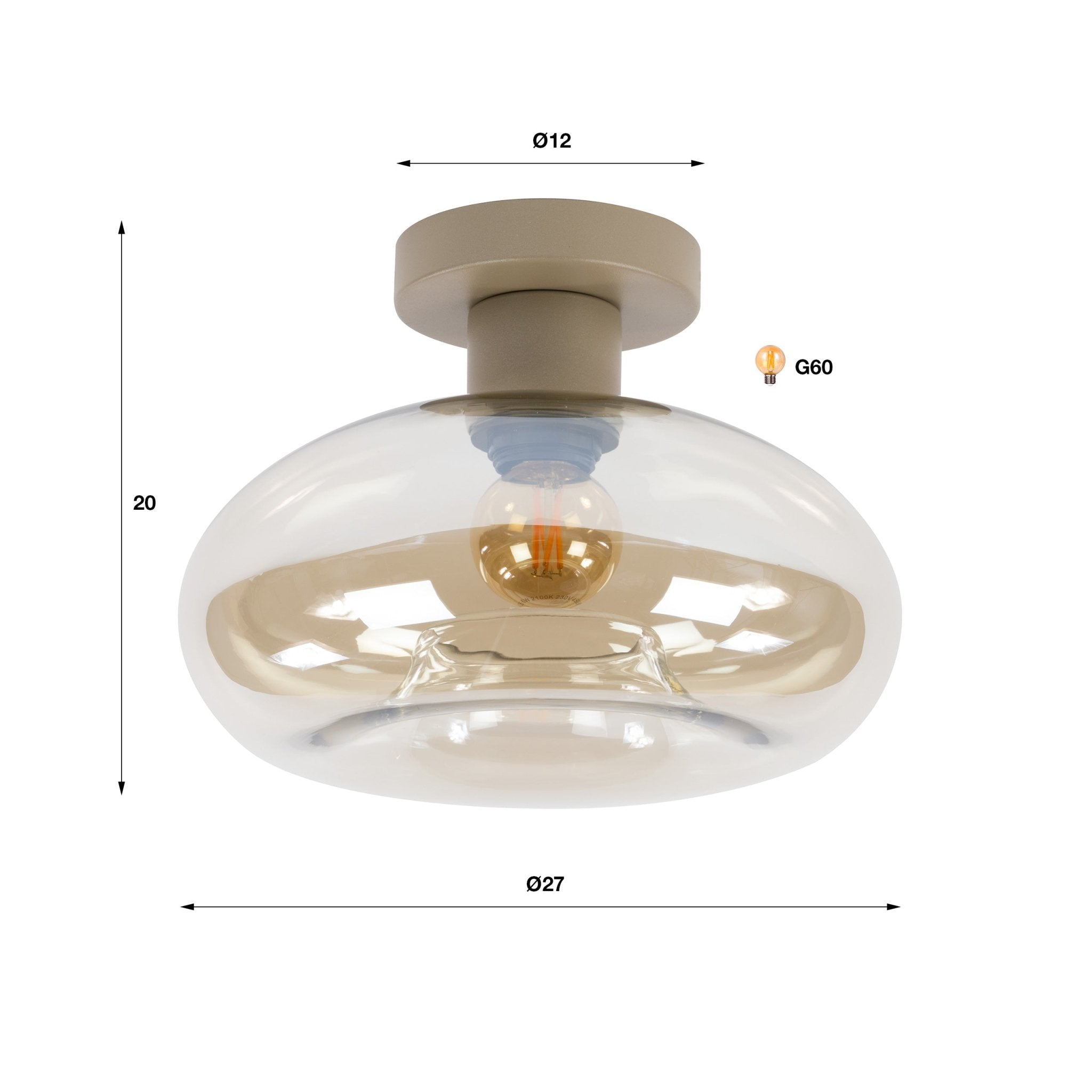 Plafondlamp Soll 1L