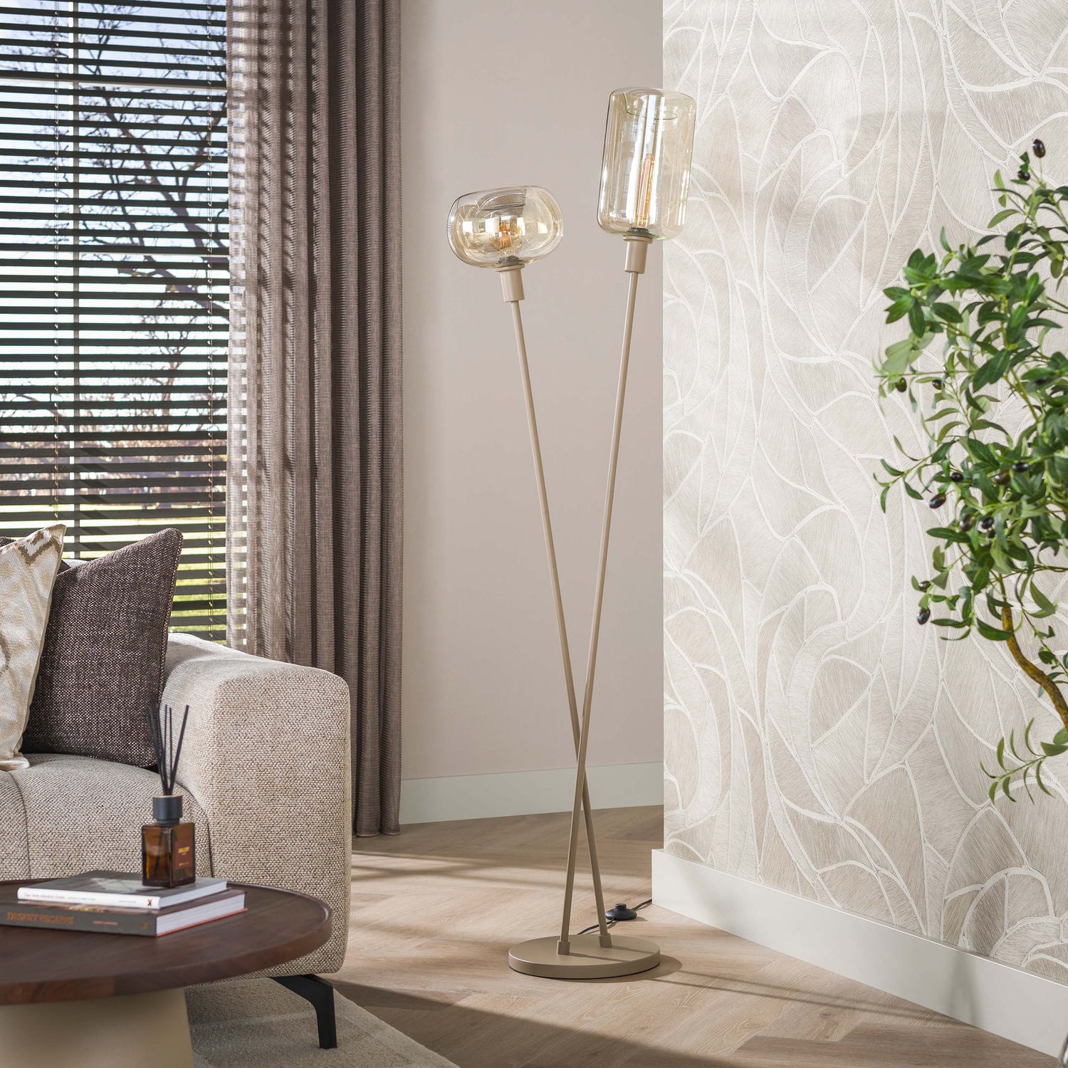 Vloerlamp Serene Beige