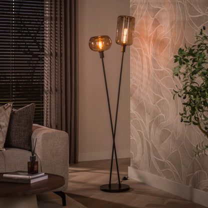 Vloerlamp Serene Donkerbruin