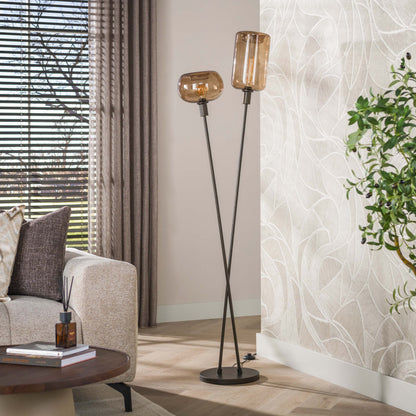 Vloerlamp Serene Donkerbruin