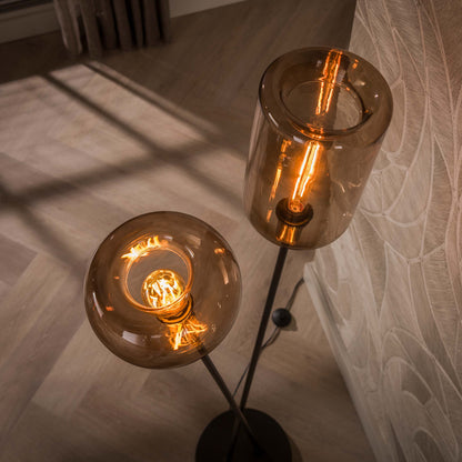 Vloerlamp Serene Donkerbruin