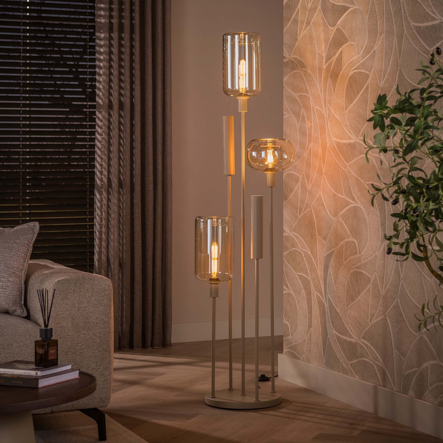 Vloerlamp Serene L Beige