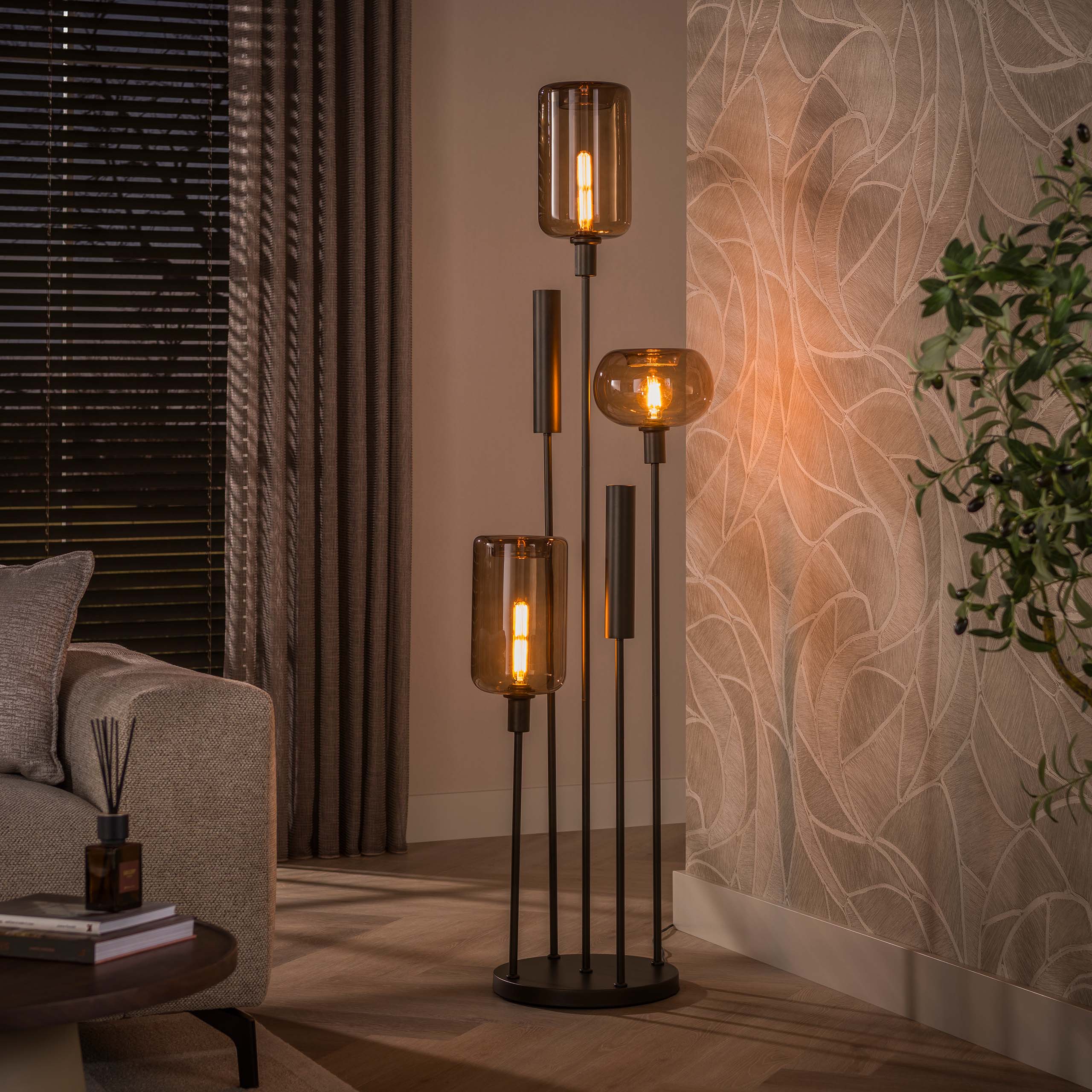 Vloerlamp Serene L Donkerbruin
