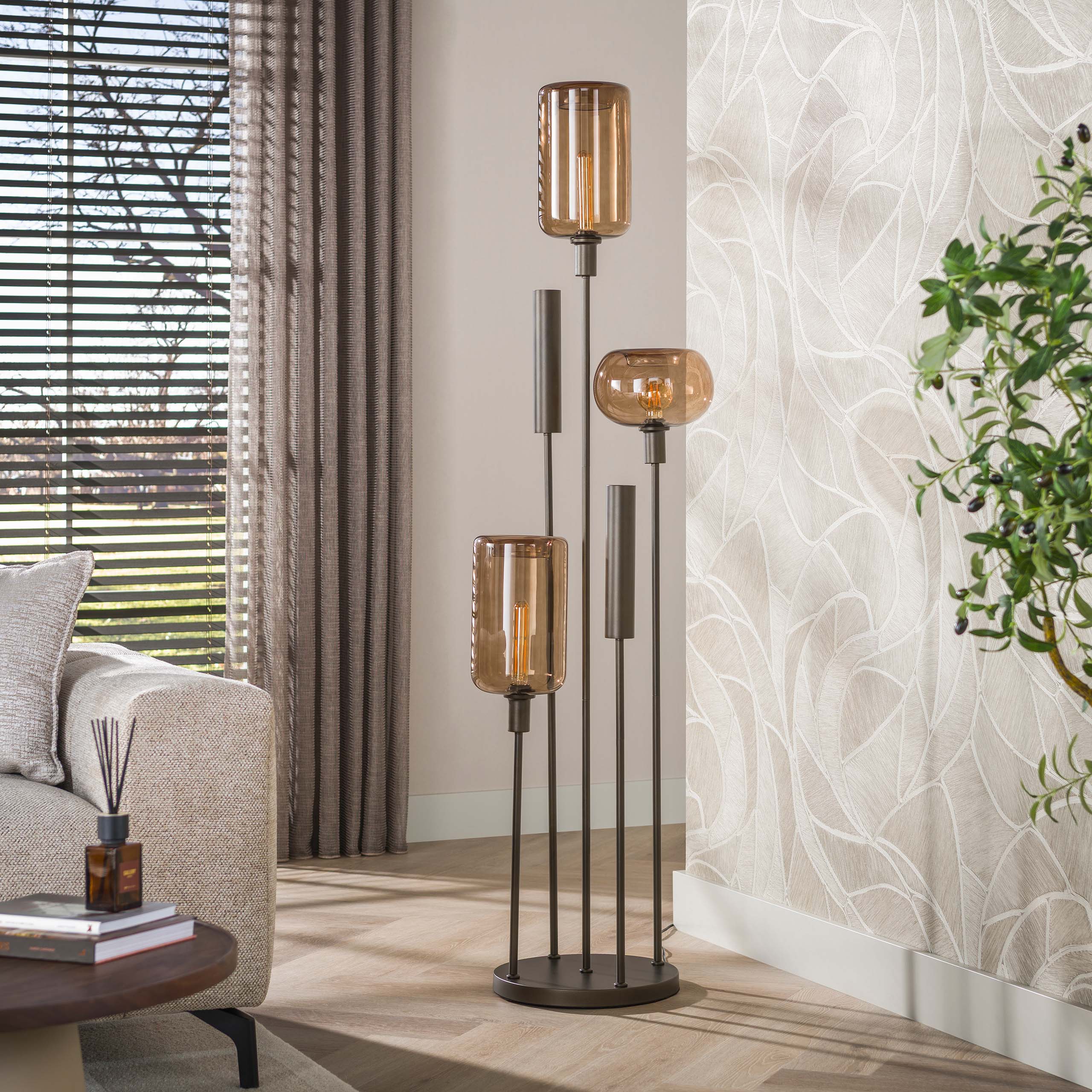Vloerlamp Serene L Donkerbruin