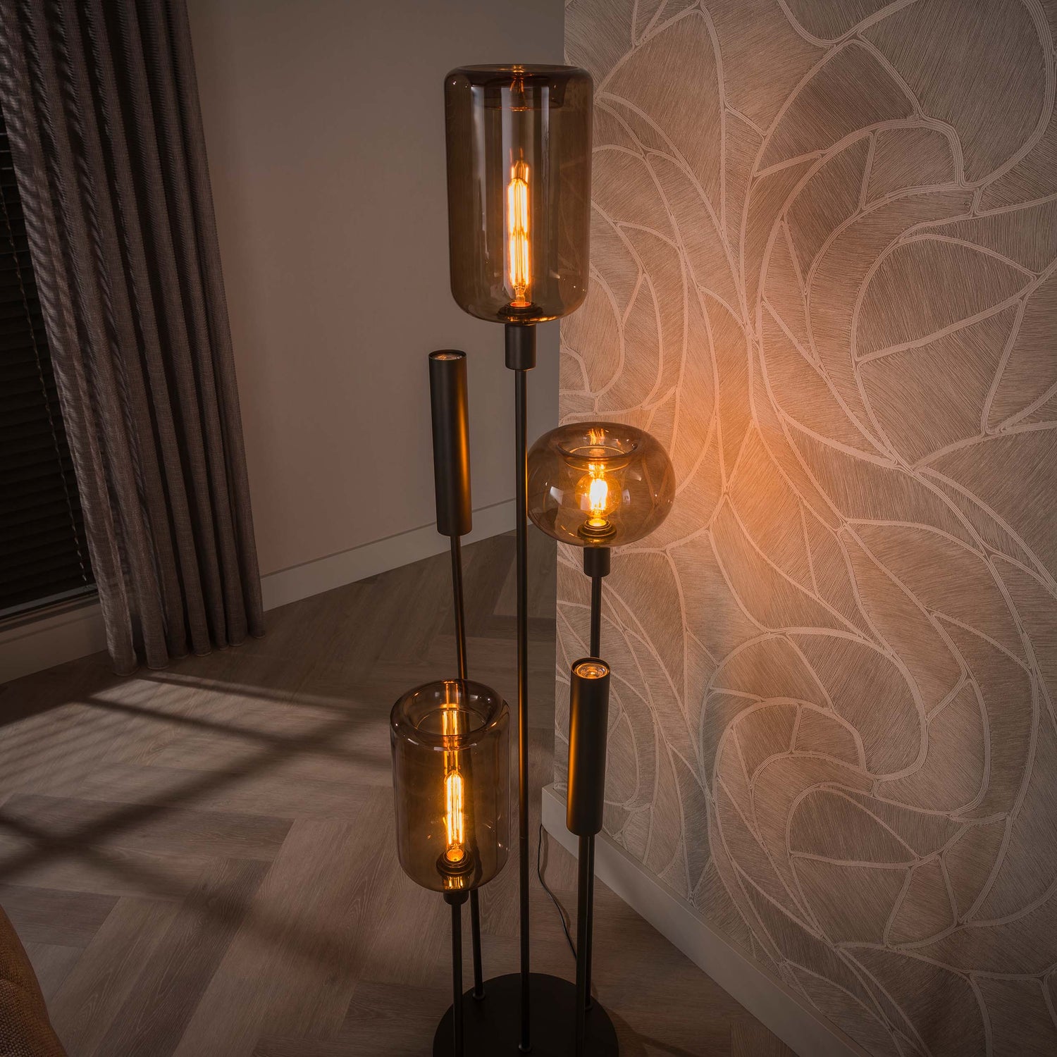 Vloerlamp Serene L Donkerbruin
