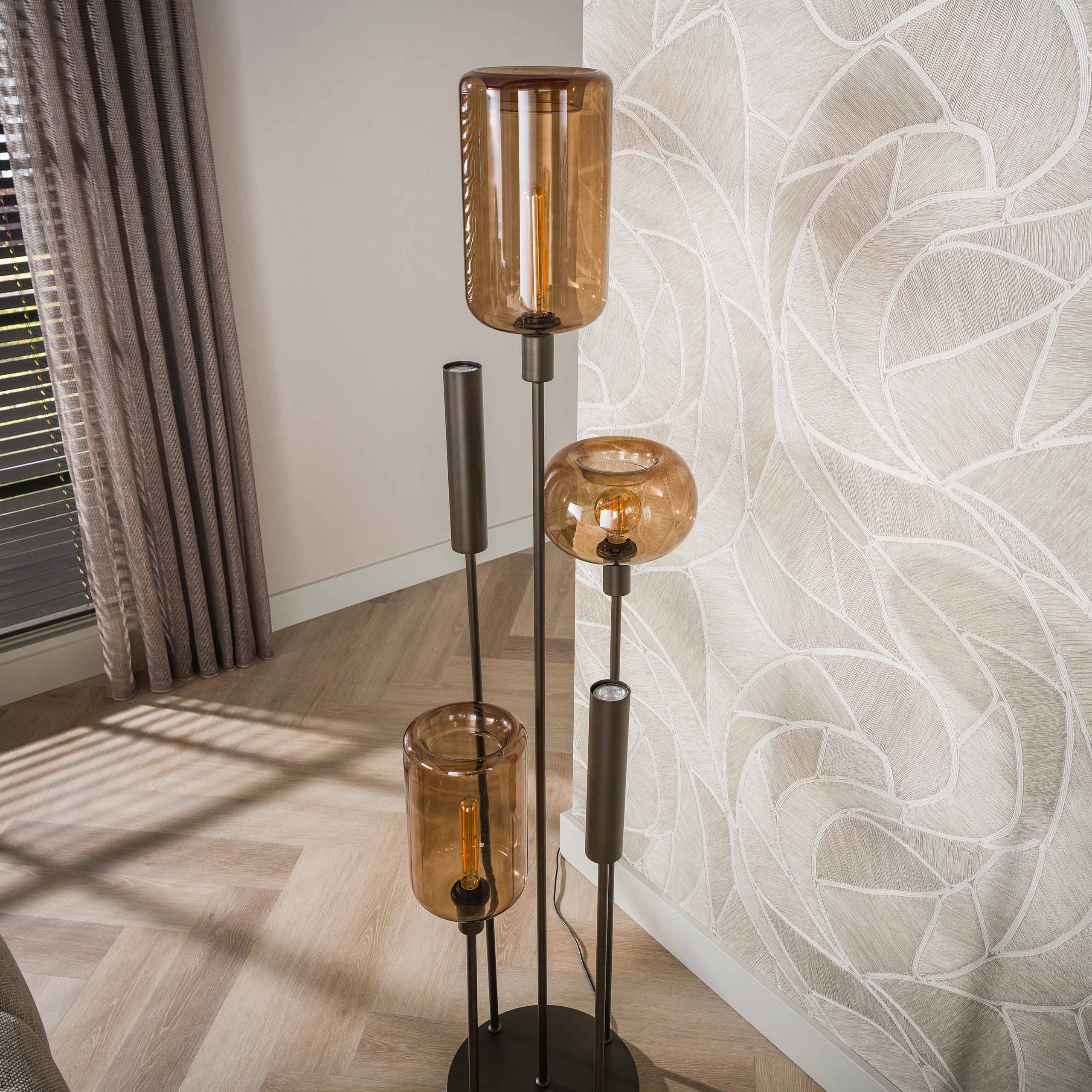 Vloerlamp Serene L Donkerbruin