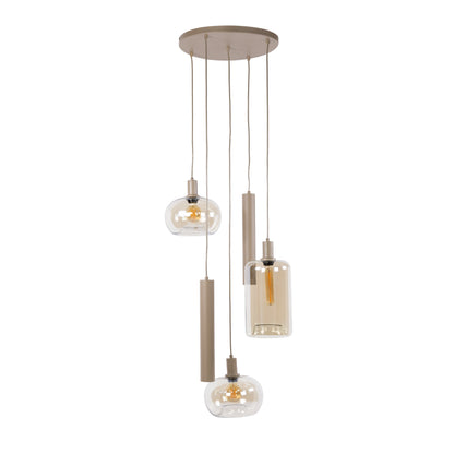 Hanglamp Serene getrapt L Beige