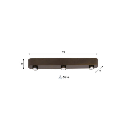 Plafondlamp Bar 3L