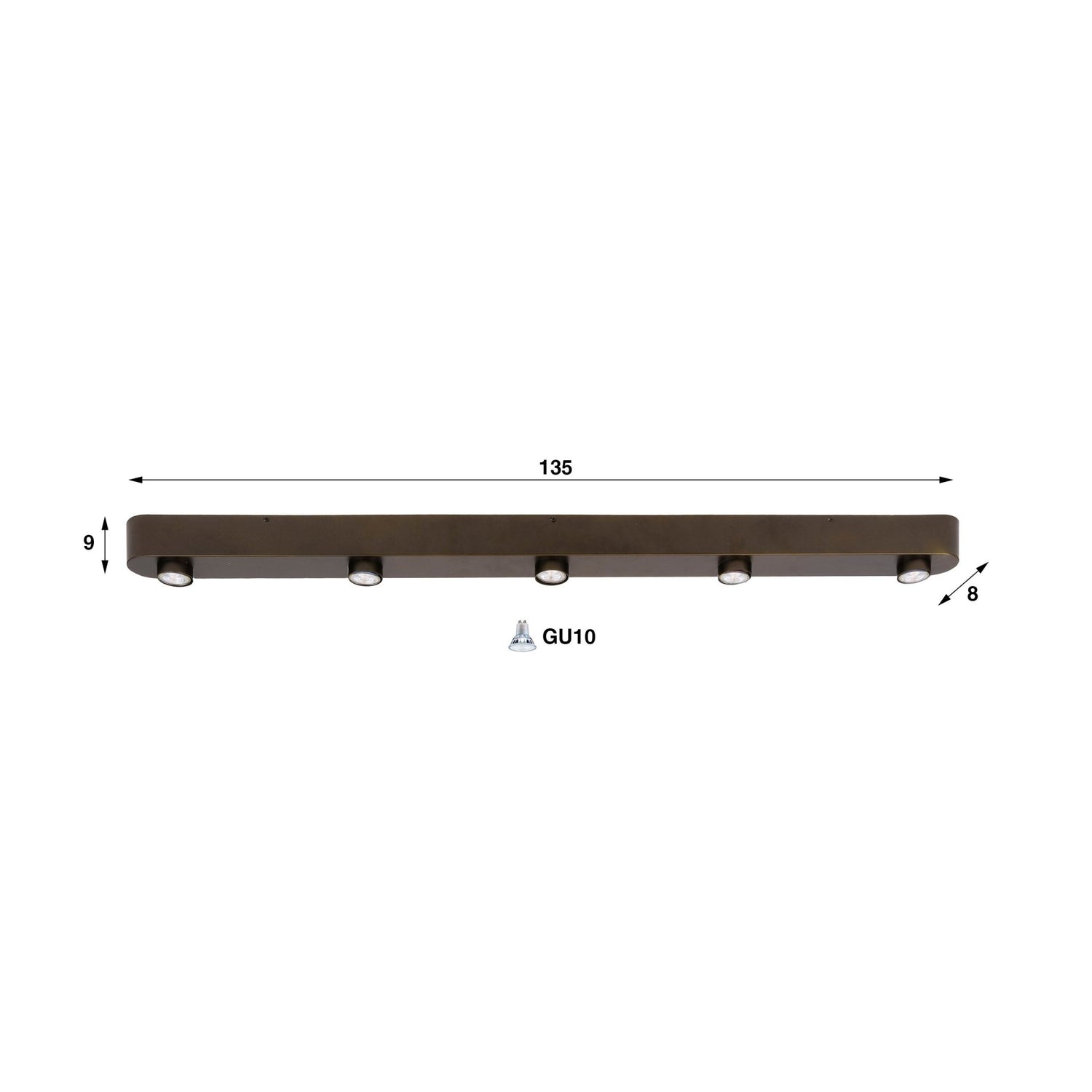 Plafondlamp Bar 5L