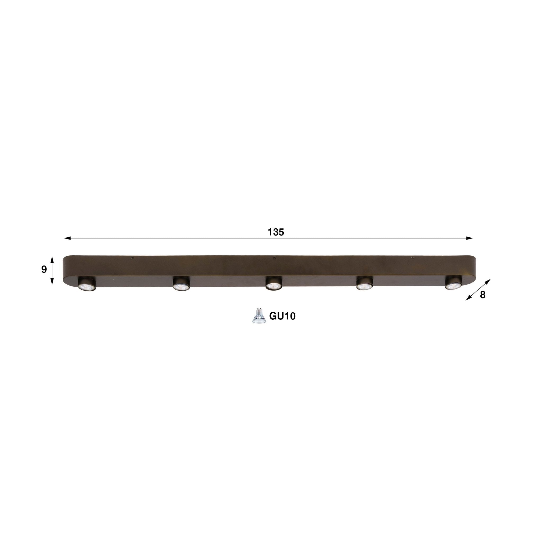 Plafondlamp Bar 5L
