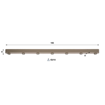 Plafondlamp Bar 7L