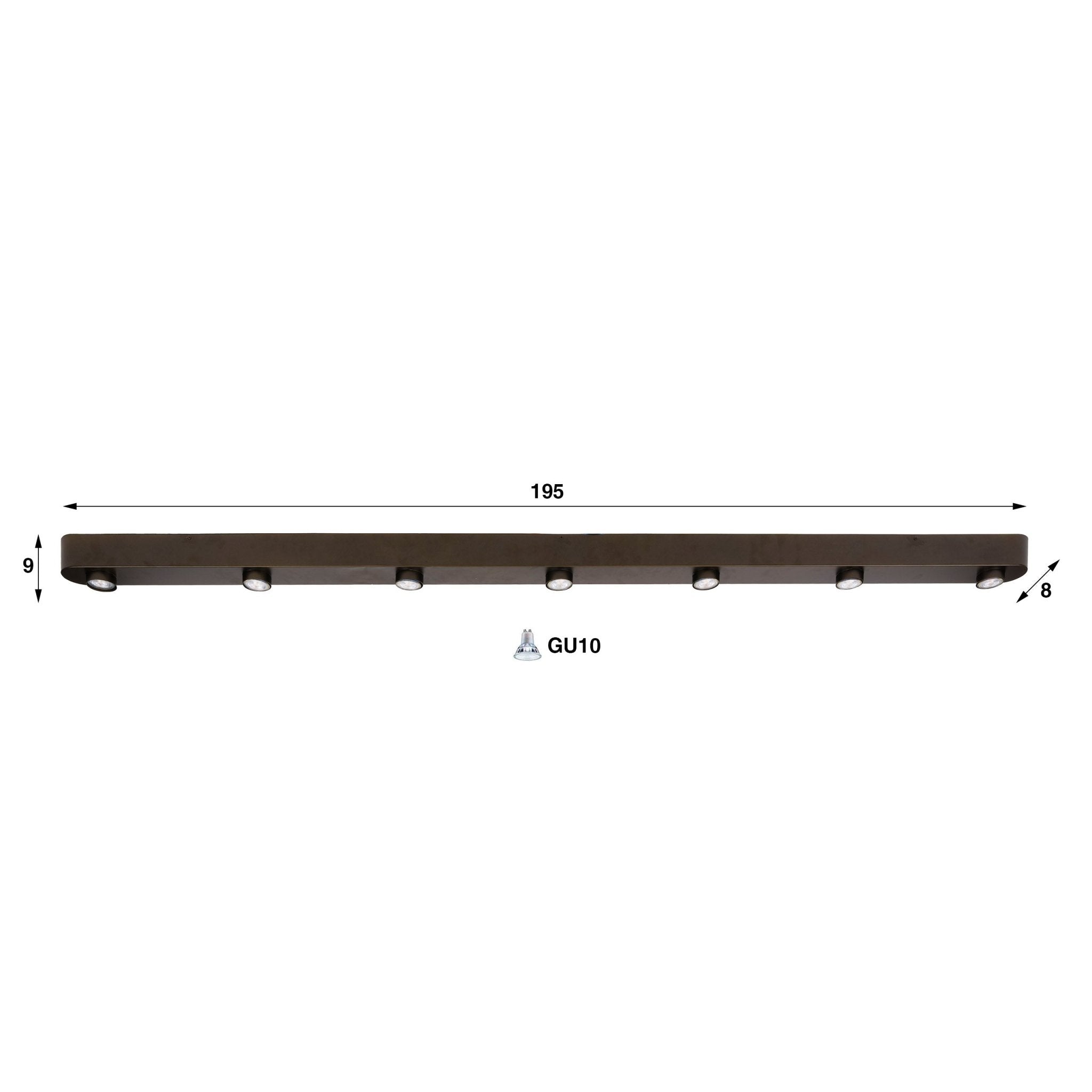 Plafondlamp Bar 7L