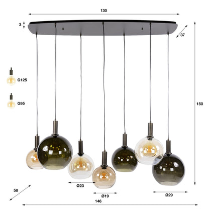 Hanglamp Moka 4+3L