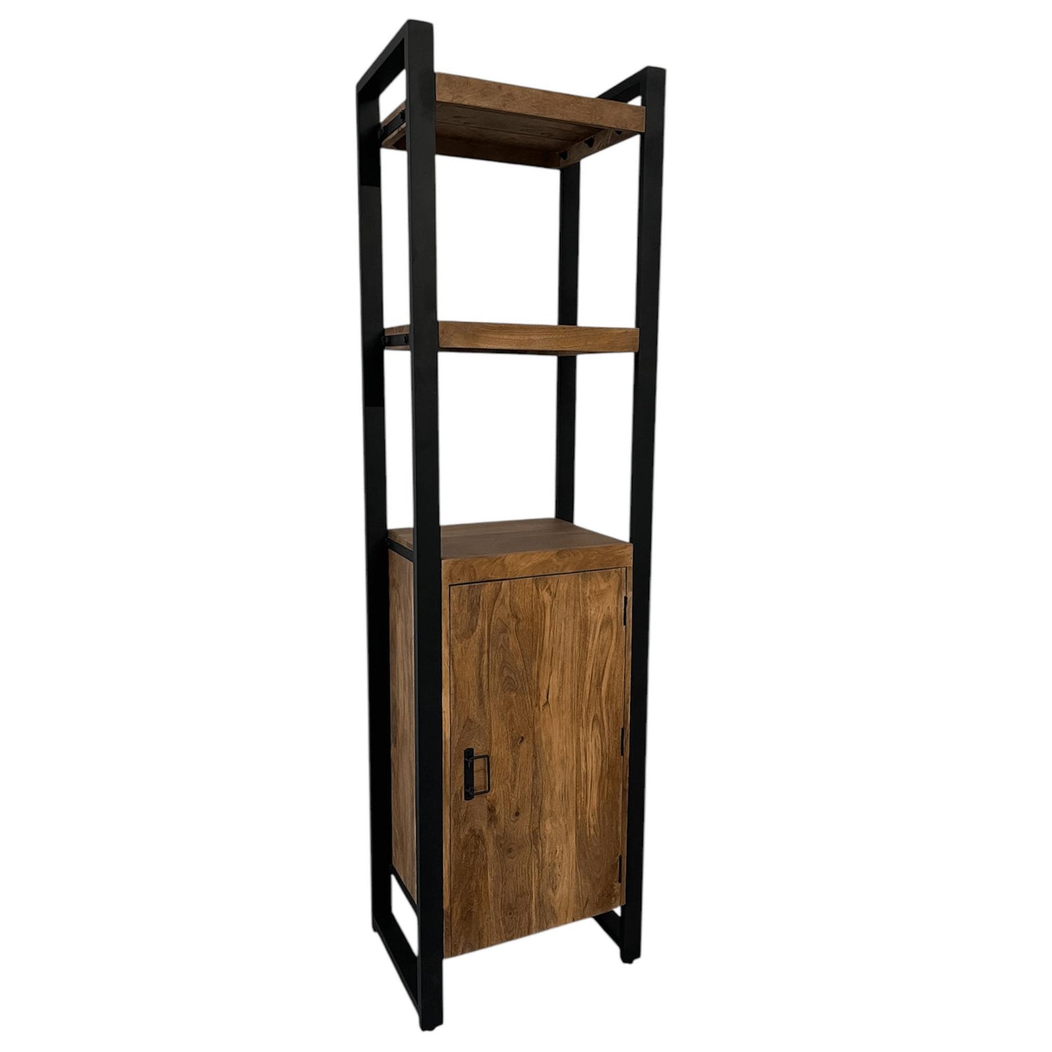 Boekenkast Boaz met 1 deur | 55 cm | Finish Warm - Industrieelinhuis.nl