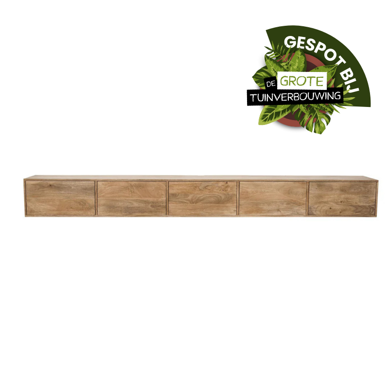 Zwevend tv meubel Vista Naturel | 280 cm