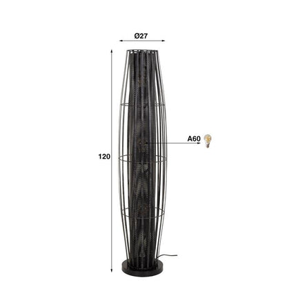 Vloerlamp Cylinder Mesh 3L 120