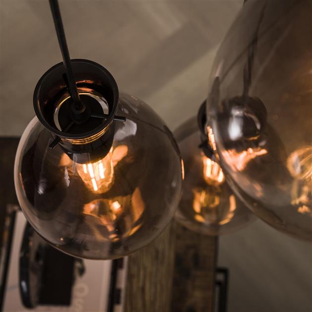 Hanglamp Dalia Oud zilver 3 lichtpunten - Industrieelinhuis.nl