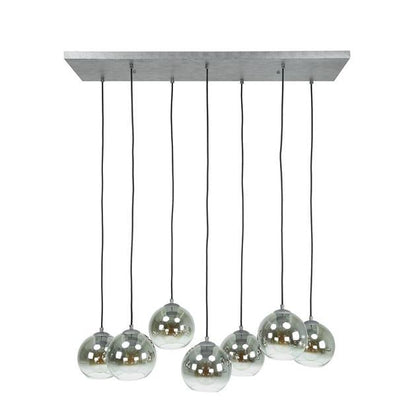 Hanglamp Bella Oud zilver 7 lichtpunten - Industrieelinhuis.nl