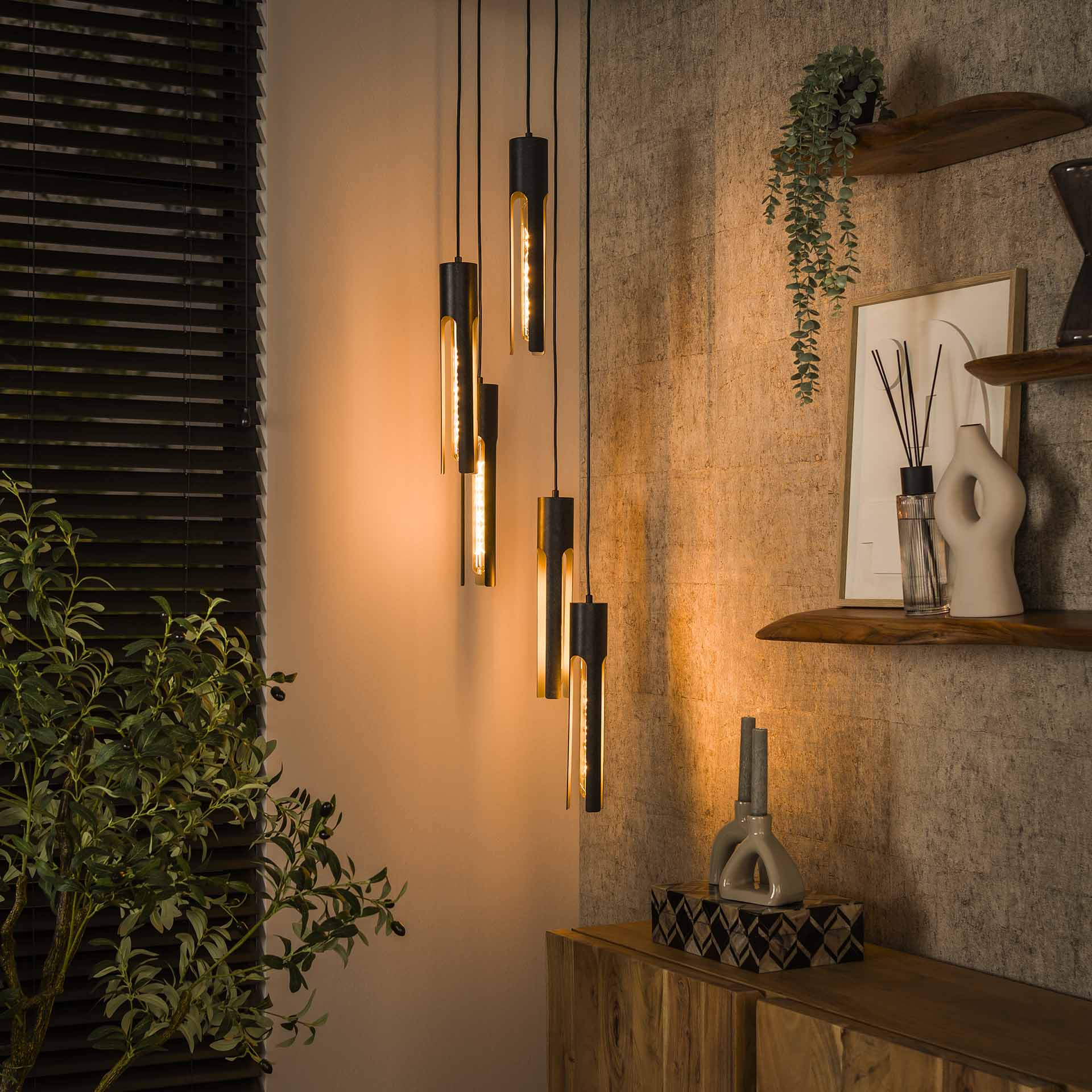 Hanglamp Tube 5L - Industrieelinhuis.nl