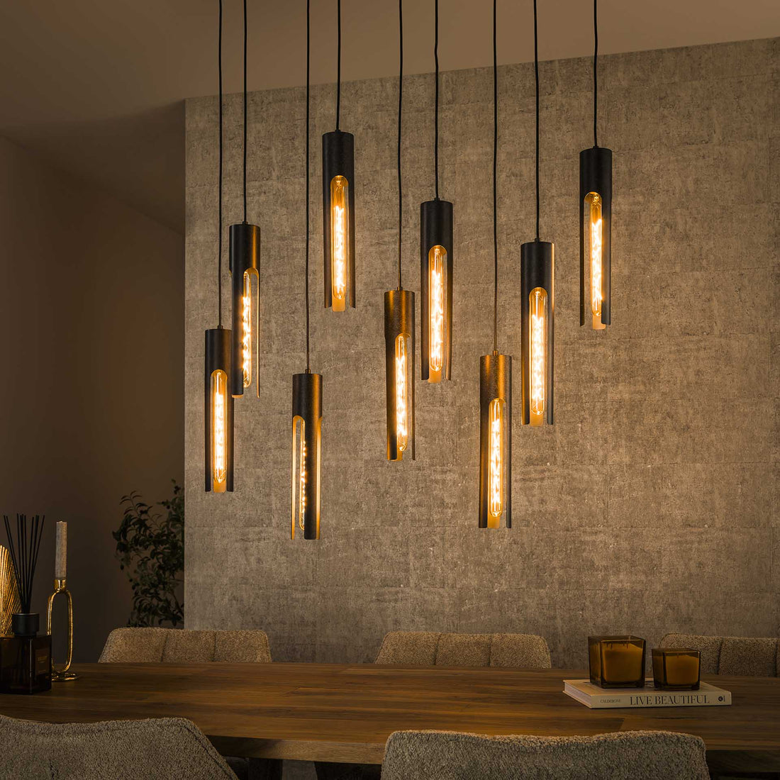 Hanglamp Tube 9L - Industrieelinhuis.nl