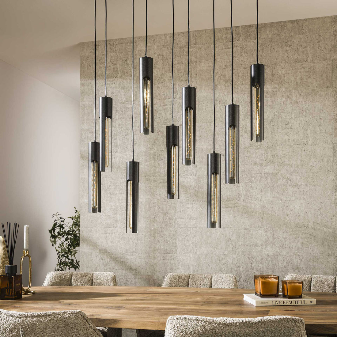Hanglamp Tube 9L - Industrieelinhuis.nl
