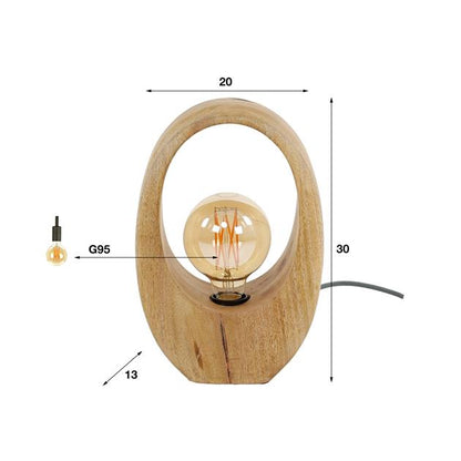 Tafellamp Arch Wood 1L