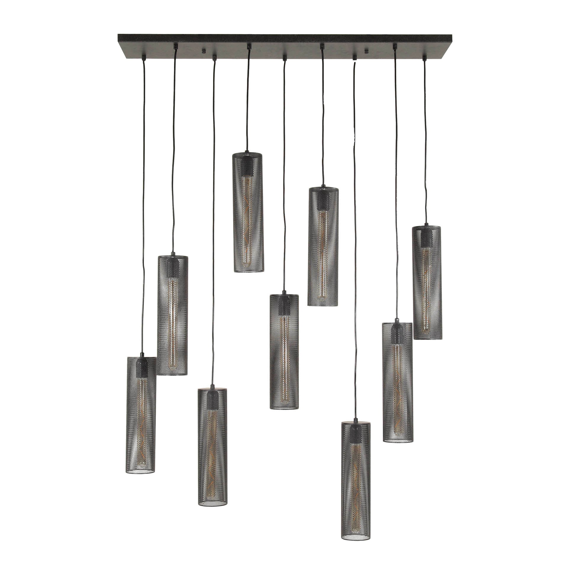 Hanglamp Polara 5+4 tube - Industrieelinhuis.nl