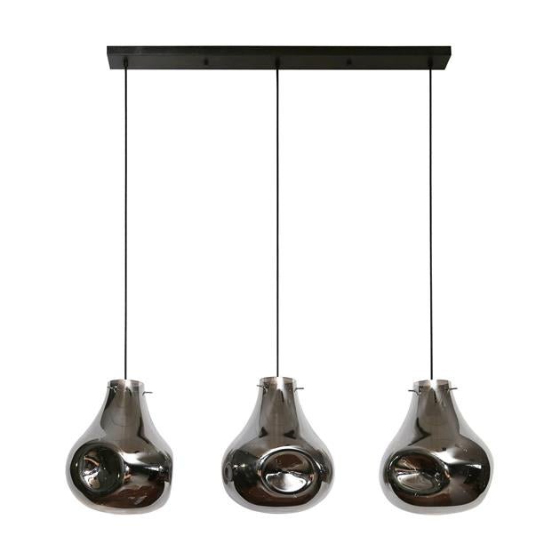 Hanglamp Duke Zwart 3 lichtpunten - Industrieelinhuis.nl