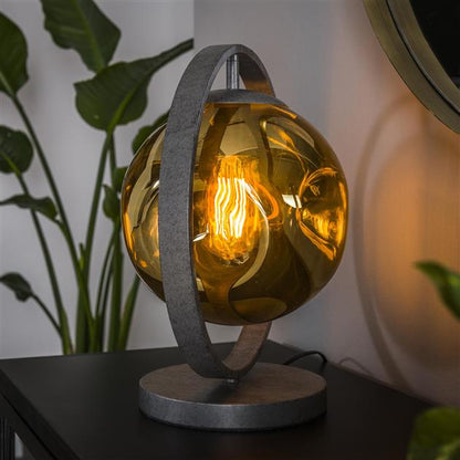 Tafellamp Planeta Oud zilver 1 lichtpunt - Industrieelinhuis.nl