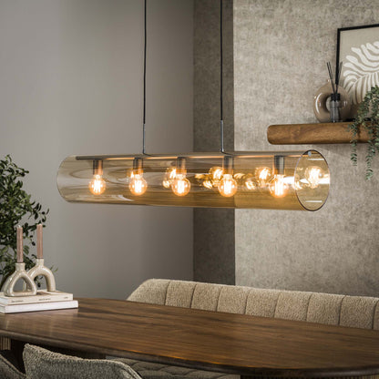 Hanglamp Polara Tube 5L Amber - Industrieelinhuis.nl