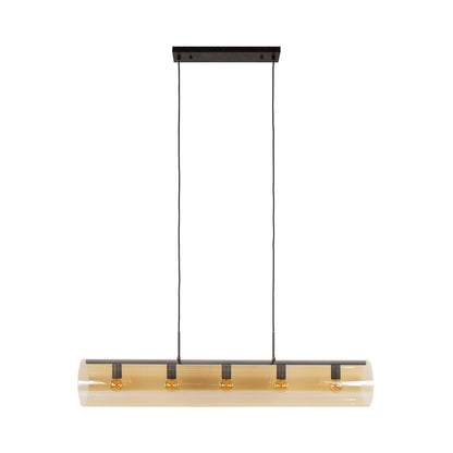 Hanglamp Polara Tube 5L Amber - Industrieelinhuis.nl