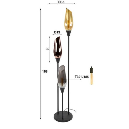 Vloerlamp Cocoon 3L