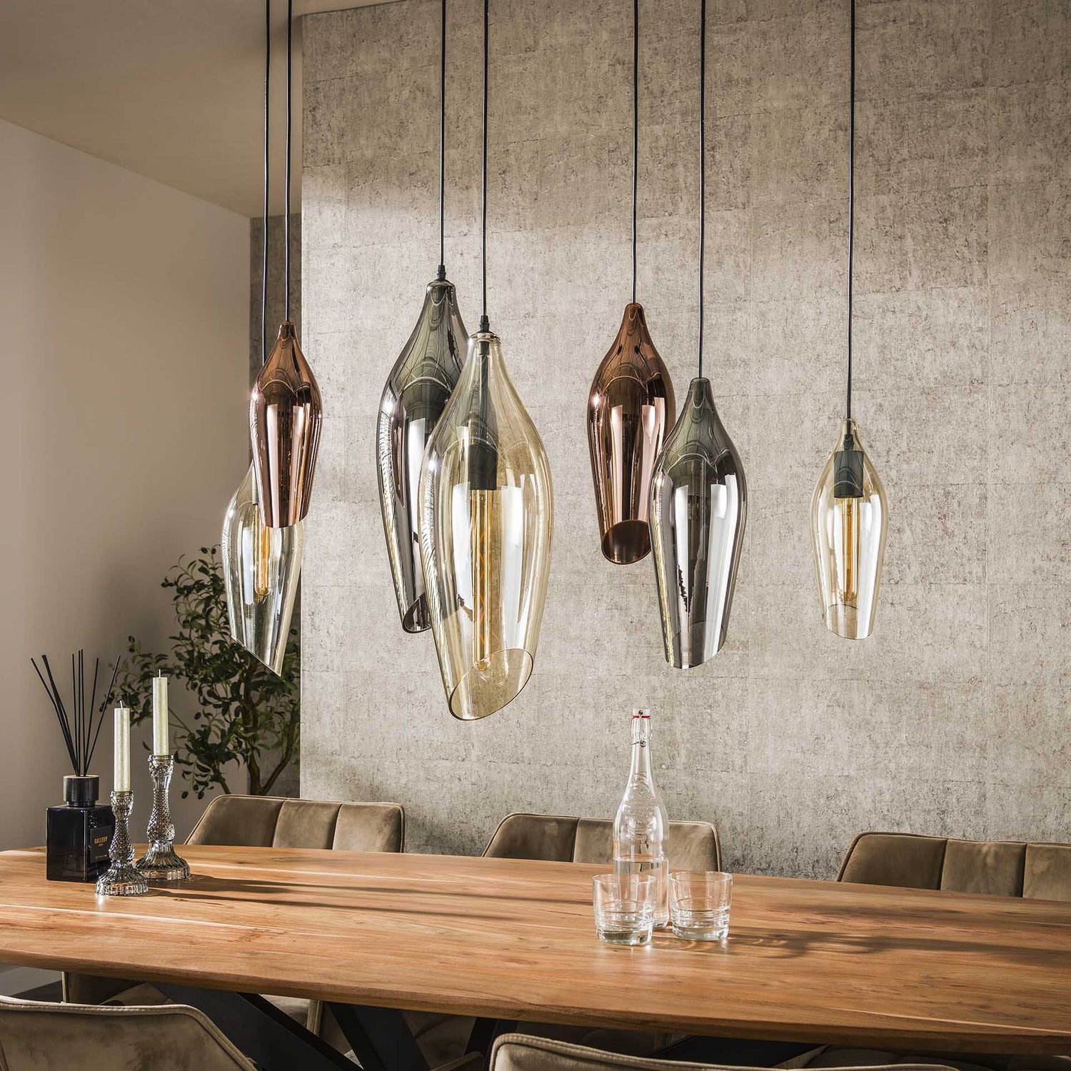 Hanglamp Charly 4+3 - Industrieelinhuis.nl