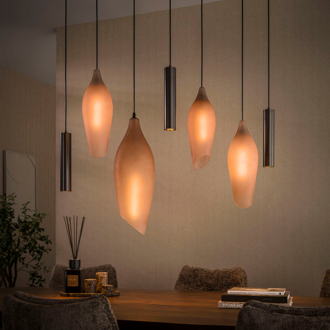 Hanglamp Cocoon pendel 4+3L - Industrieelinhuis.nl